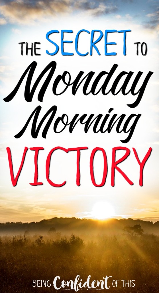 It's Monday again. You might still be tired from last week, or maybe you were ready for a fresh start but then all The Things happened at the same time and now you're a mess.  You can still experience victory today, friend! Don't miss this pep talk on the secret to overcoming and a Monday morning victory! For moms, wives, and other weary women.
