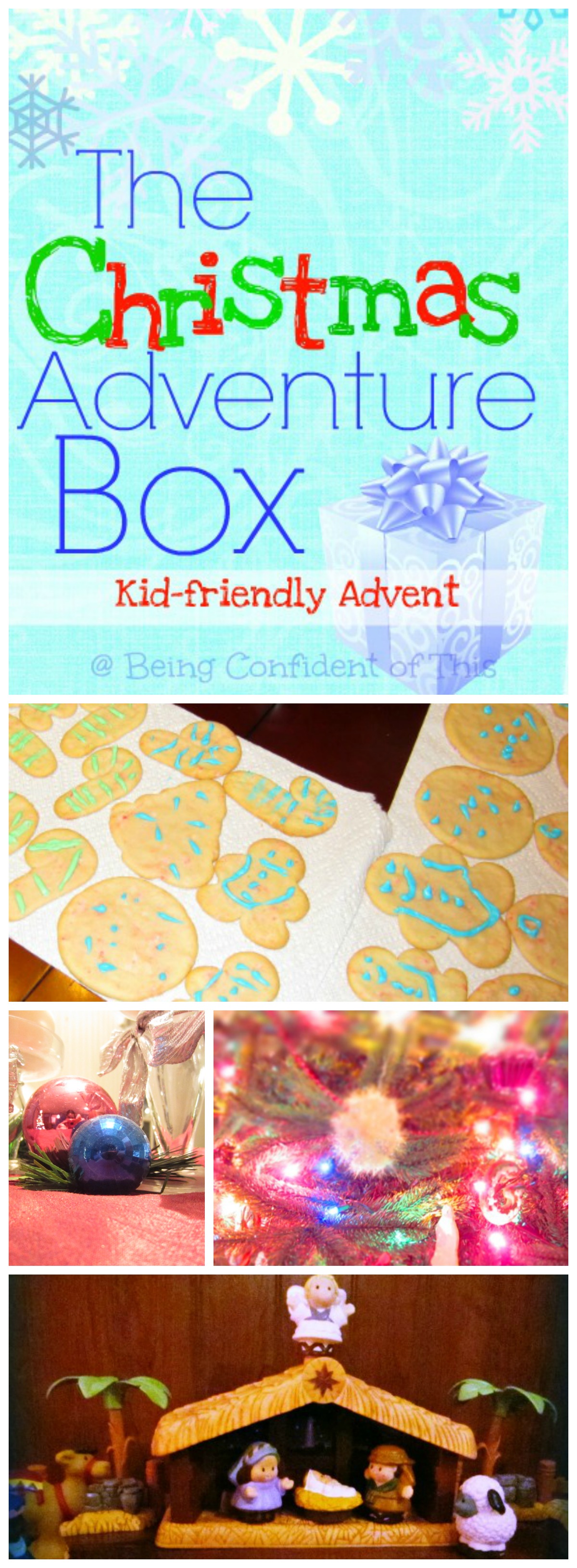 The Christmas Adventure Box is a fun, frugal, and kid-friendly activity for advent that will teach your children the true reason for celebrating the Christmas season!  Learn the spiritual significance behind some of our favorite Christmas traditions, such as Christmas trees, lights, stockings, and even candy canes!