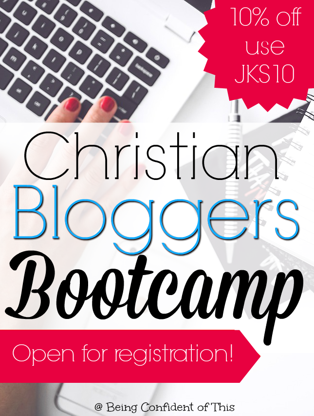 Are you a Christian Blogger who needs help growing your reach in a Christ-honoring manner? Look no further! Christian Bloggers Bootcamp offers practical strategies that are unique to the Christian blogging niche. Join now during open registration!