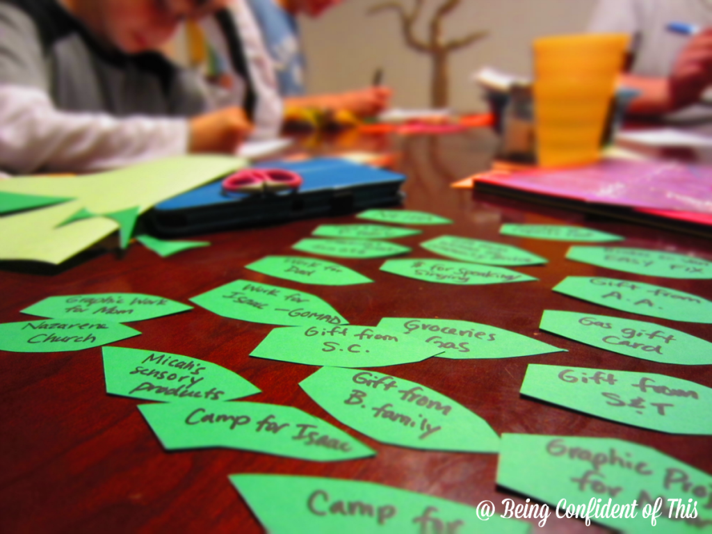 The Thanksgiving Tree is an fun way to mark the importance of this holiday. Kids will love making their own leaves of thanks and attaching them to the visual reminder of all that we have to be thankful for!  Parents will appreciate the teaching opportunity.