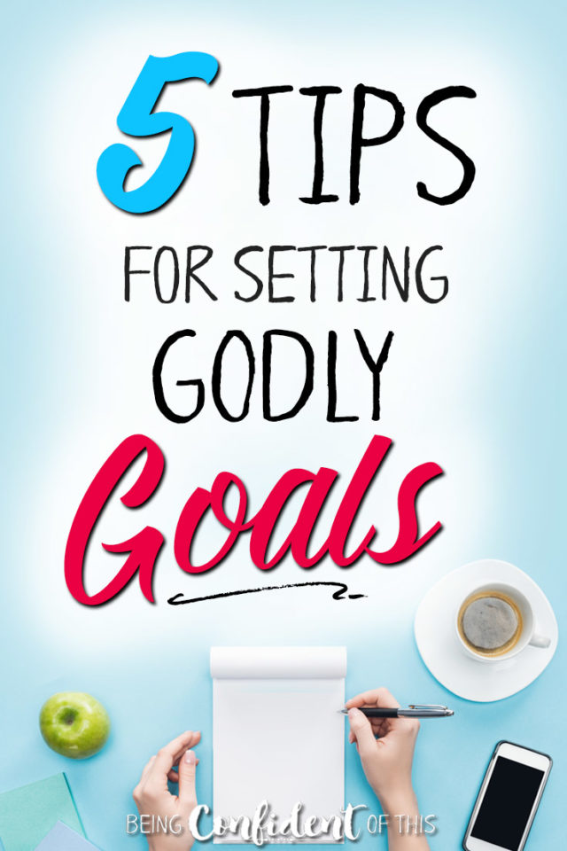What direction does God have for you this year? How can you make sure your goal-setting process is rooted in faith rather than in worldly wisdom? #goals #goalsetting #faith #christianwomen Being Confident of This | tips for goal-setting | how to set goals for Christians | Christian resource | grace goals | godly goals | New Year | resolutions | practical tips | praying for God's direction | work in progress women