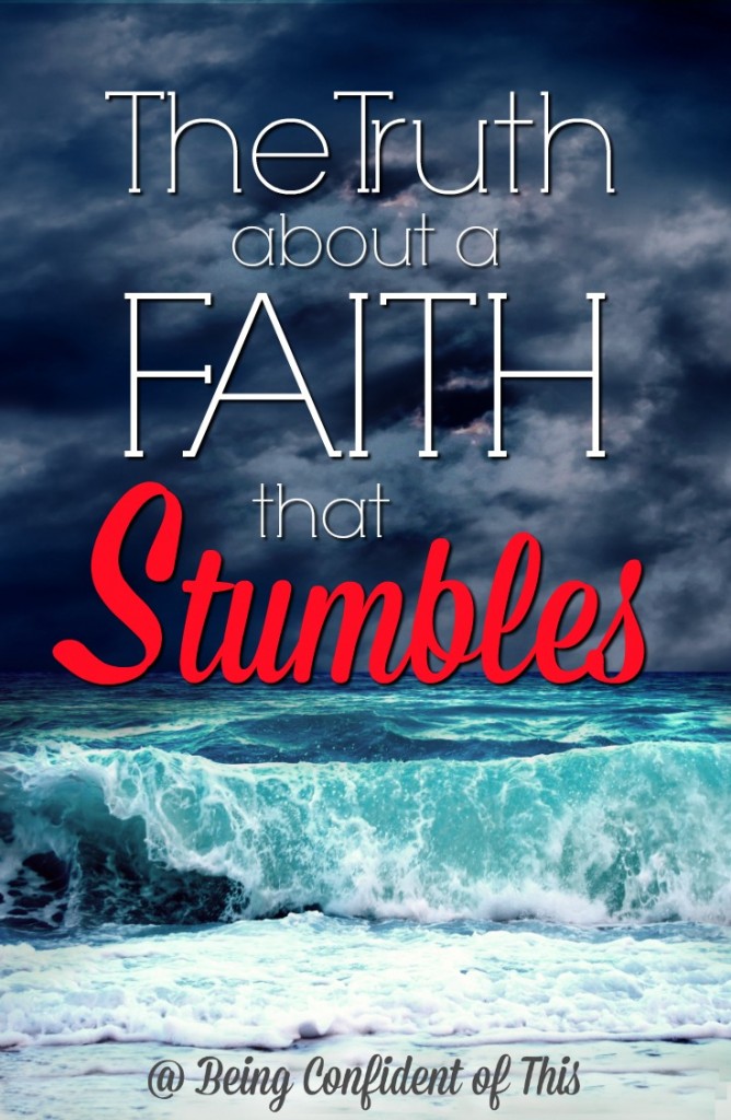 We've all heard the story of Peter walking on water, yet we often focus on the miracle itself rather than what it teaches us about faith. We want victorious faith - the kind that leaps and soars. But sometimes what we really need is a faith that stumbles on water. Click through to read more about why you need this kind of faith! Why You Need a Faith that Stumbles