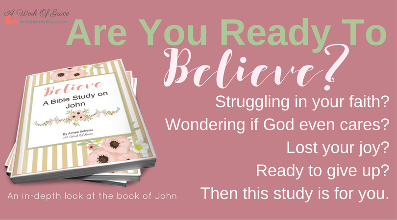Do you ever feel like you're losing your faith? When It's Hard to Belive Jesus believing God|losing faith|struggling in faith|Christian women|Bible study|devotional|encouragement|trials|hard times|battling discouragement|prayer|being confident of this|a work of grace
