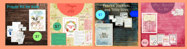 Family Prayer kits - help your family develop a habit of prayer using these templates and printables! #Christianfamily #prayerprintables #prayerkits