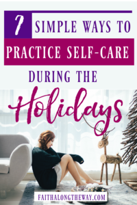 In the holiday busyness, it's easy to let go of habits that ground us in peace. Being Confident of This #selfcare #Christmas #peace #overcomestress holiday sress | peaceful Christmas | keeping Christ in Chirstmas | practical tips | Free printable | devotional thought | Bible study | Christian women | work in progress women