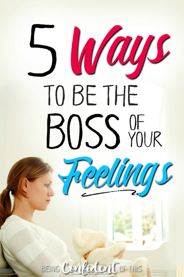 Do your feelings boss you around? Or do you boss them? Learn the biblical way to dealing with difficult emotions! #emotions #christianwomen #biblestudy #confidentfaith Being Confident of This | overcoming emotions | how to deal with emotions | Christian women and feelings | heart is deceptive | why Christian women can't trust our feelings | what the Bible says about emotions | depression | fear | anxiety | anger | confusion | confidence | hope | peace | encouragement for Christian women
