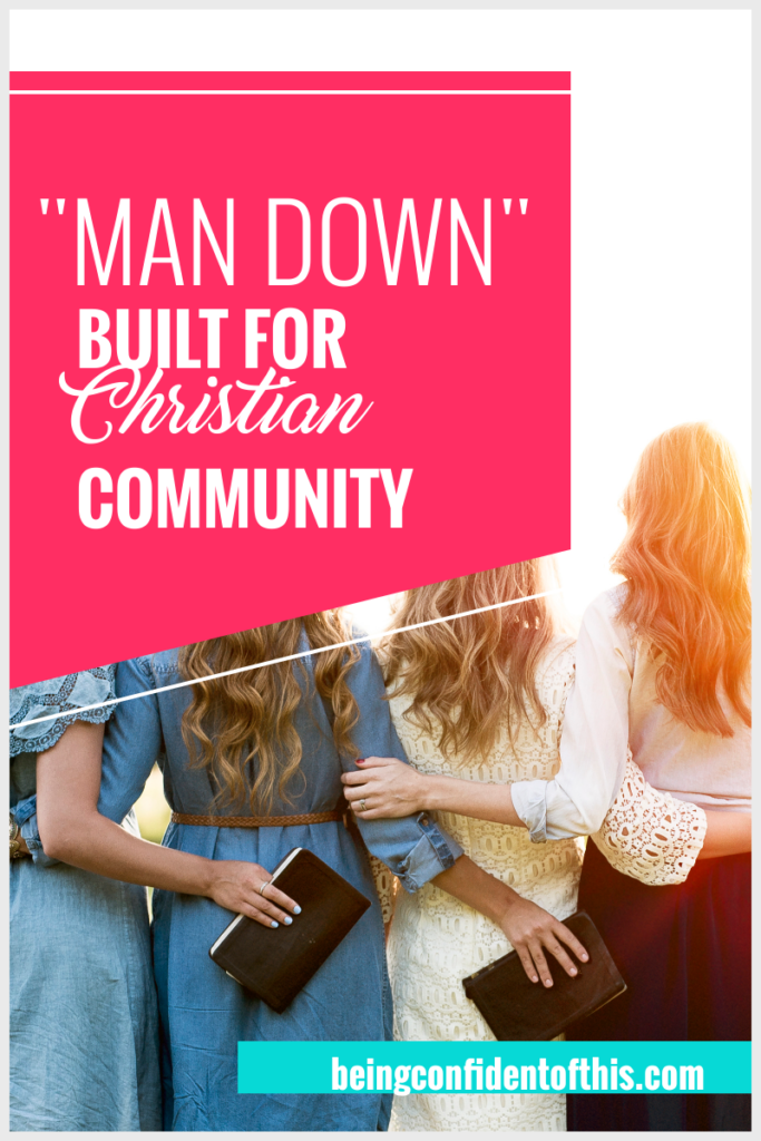 Christian women need each other because we were built for community from the beginning! Find out why christian community is so important. #christian community #beingconfidentofthis #christianwomen Being Confident of This | christian community | christian women bible studies | community for women | importance of christian fellowship | friendship | lone wolf christianity | lonely christian women